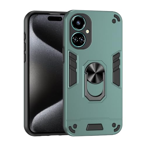 Protective Phone Case Compatible with Tecno Camon 19/Camon 19 Pro 5G Phone Case with Kickstand & Shockproof Military Grade Drop Proof Protection Rugged Protective Cover PC Matte Textured Sturdy Bumper