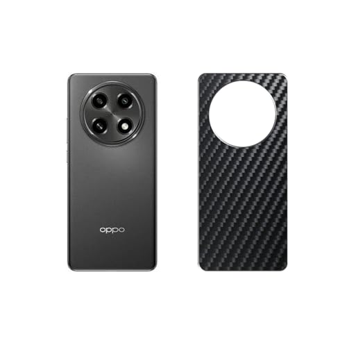 Puccy 2 Pack Back Protector Film, compatible with OPPO A2 Pro Black Carbon Fiber Guard Cover Skin （ Not Tempered Glass Front Screen Protectors ）
