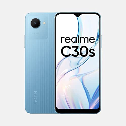 Realme C30s 3+64 Go | 5000 mAh | Écran 6,5" | Double SIM | Caméra arrière 8MP | Modèle international - (Bleu)