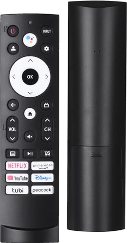 Replacement Remote Control Compatible with Hisense Google 4K UHD Series Smart TV 65U8H 75U8H 50U6H 55U6H 65U6H 75U6H 43A6H 50A6H 55A6H 55U6K 65U7K 55U8K