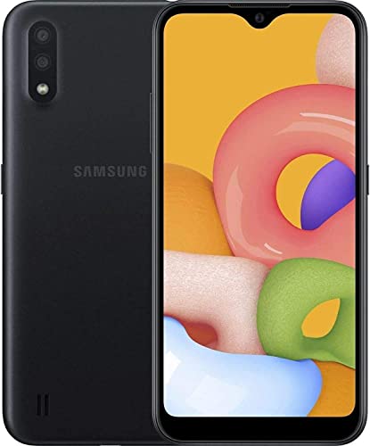 Samsung Galaxy A01 SM-A015A 16GB 5.7” Single-SIM Android Smartphone (Renewed) (Black, GSM Unlocked)