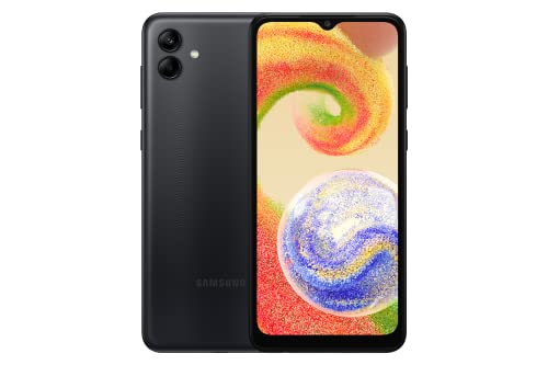 SAMSUNG Galaxy A04 (SM-A045F/DS) Dual SIM,32GB + 3GB, Factory Unlocked GSM, International Version (Fast Car Charger Bundle) - No Warranty - (Black)