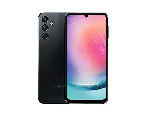 SAMSUNG Galaxy A24 (SM-A245M/DS) Dual SIM,128GB + 4GB, Factory Unlocked GSM, International Version (Ring Grip Case Bundle) - No Warranty - (Black)