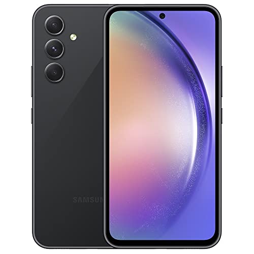 SAMSUNG Galaxy A54 5G (128GB, 6GB) 6.4" 120Hz AMOLED, 50MP 4K Triple Camera, US 5G / Global 4G Volte (GSM Unlocked for AT&T, T-Mobile, Metro, Global) A546U (w/ 256GB SD, Awesome Black) (Renewed)