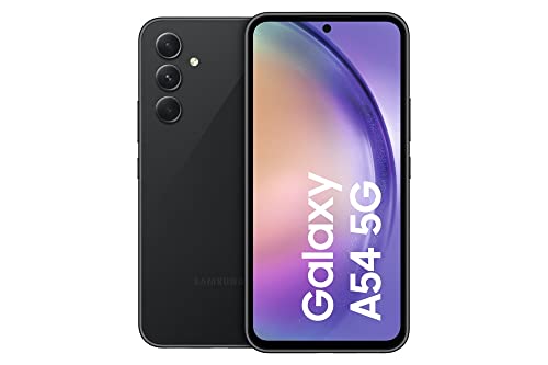 SAMSUNG Galaxy A54 5G + 4G LTE (128GB + 8GB) Unlocked Dual Sim (Only T-Mobile/Mint/Metro USA Market) 1 Year Latin America 6.4" 120Hz 50MP Triple Cam + (25W Charger) (Awesome Graphite (SM-A546M))