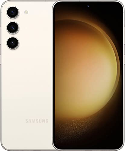 Samsung Galaxy S23 Plus 5G (SM-S916B/DS) Dual SIM 256GB ROM 8GB RAM GSM Unlocked Smartphone International Version Mobile Cell Phone - Cream