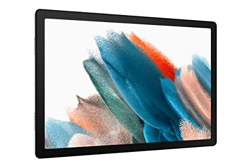 SAMSUNG Galaxy Tab A8 10.5” 32GB Android Tablet, LCD Screen, Kids Content, Smart Switch, Expandable Memory, Long Lasting Battery, Fast Charging, US Version, 2022, Silver, Amazon Exclusive