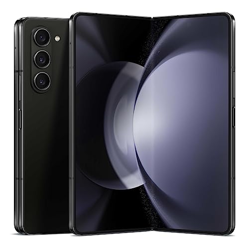SAMSUNG Galaxy Z Fold 5 Cell Phone, Unlocked Android Smartphone, 512GB, Big 7.6” Screen for Streaming, Gaming, 6.2” Cover Display, Dual App View, Flex Mode, US Version, 2023, Phantom Black