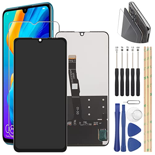 Screen Replacement for Huawei P30 Lite Nova 4E MAR-LX3A MAR-LX2 MAR-L21 MAR-LX3 MAR-LX1 2019 6.15" LCD Display Touch Screen Digitizer Assembly with Tools