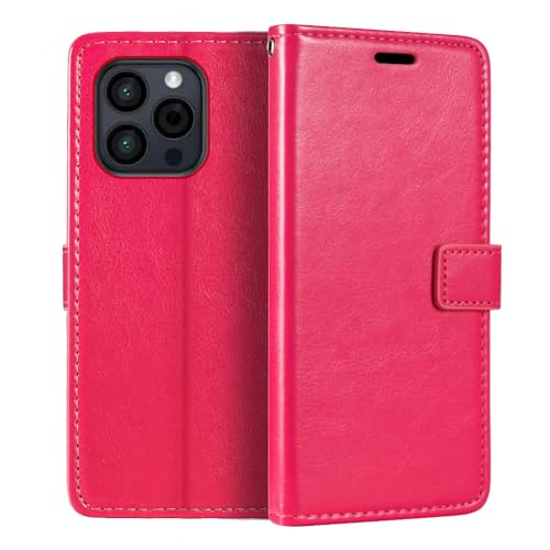 Shantime for HOTWAV Note 13 Pro Case, Premium PU Leather Magnetic Flip Case Cover with Card Holder and Kickstand for HOTWAV Note 13 Pro (6.6”) Rose