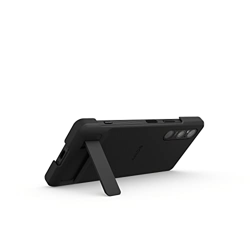 Sony Official Case with Stand for Xperia 1 V (Black) - XQZCBDQ/B, 7x3.5x0.5 in