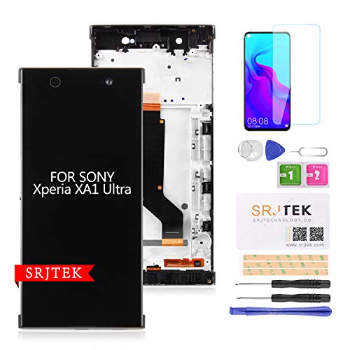 SRJTEK Screen Replacement for Sony Xperia XA1 Ultra G3221 G3226 G3212 G3223 C7 6.0" LCD Display Touch Digitizer Frame Panel Full Assembly