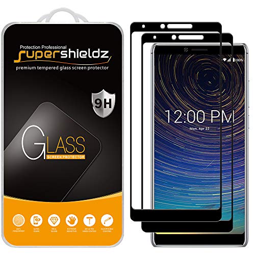 Supershieldz (2 Pack) Designed for Coolpad Legacy Tempered Glass Screen Protector, (Full Screen Coverage) Anti Scratch, Bubble Free (Black)
