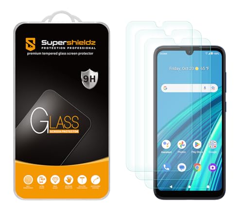 Supershieldz (3 Pack) Designed for Cricket Debut S2 / AT&T Calypso 4 Tempered Glass Screen Protector, Anti Scratch, Bubble Free