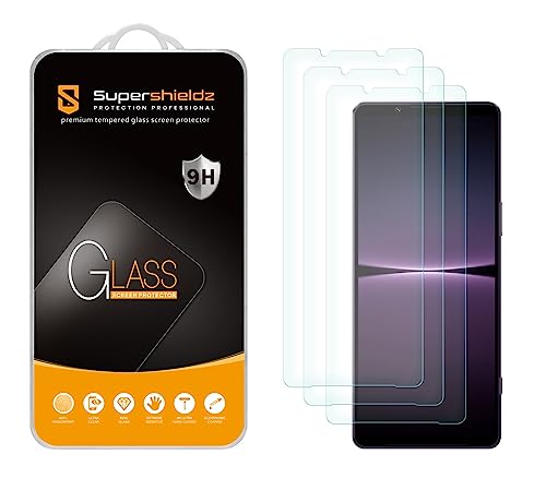 Supershieldz (3 Pack) Designed for Sony (Xperia 1 V) Tempered Glass Screen Protector, Anti Scratch, Bubble Free
