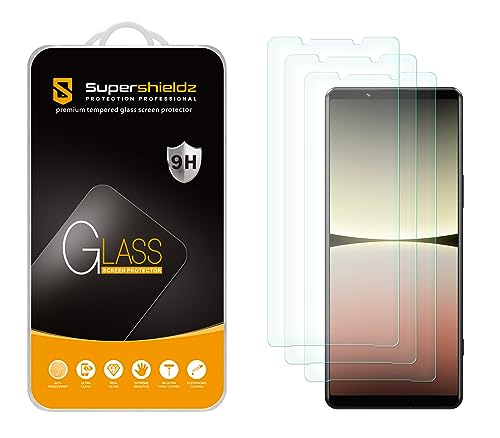 Supershieldz (3 Pack) Designed for Sony (Xperia 5 V) Tempered Glass Screen Protector, Anti Scratch, Bubble Free