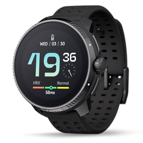 SUUNTO Race GPS Sports Watch, Tracker w/Dual-Band GNSS & Global Offline Map, Clearer AMOLED Touchscreen, 26-Day Standby, Support 95+ Sports for Training Insights & Recovery Metrics, Sapphire Lens