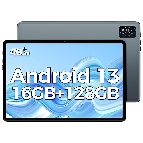 TECLAST Android 13 Tablet 10 inch Tablets, P40HD 16GB RAM 128GB ROM (1TB TF) with 8 Core CPU, 2.4G/5G WiFi+4G Cellular Tablet, IPS 1920x1200, BT 5.0, GPS, 6000mAh, 5MP+13MP Dual Camera