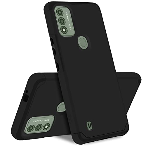 TJS Compatible for Wiko Voix Phone Case, Dual Layer Hybrid (Magnetic Mount Friendly) Shockproof Drop Protection Impact Phone Cover Case for Wiko Voix U616AT (Black)