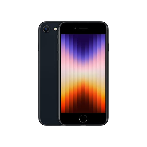 Tracfone Apple iPhone SE 5G (3. Generation), 64 GB, Schwarz – Prepaid-Smartphone (gesperrt)