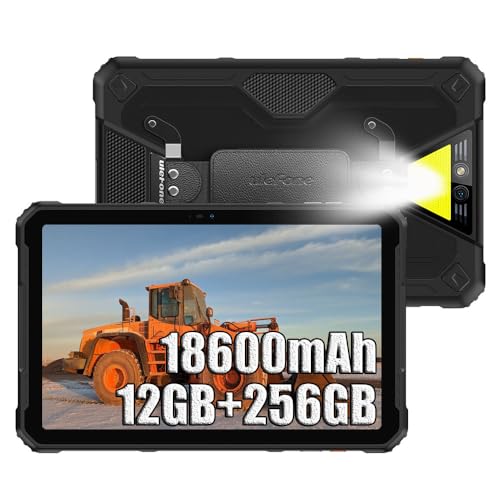 Ulefone Armor PAD 2 16GB+256GB Rugged Tablet Android 13, MTK G99 11 Inch Waterproof Tablet, 18600mAh Industrial Tablet PC, 48MP+16MP, IP68 Tablets, 2TB Expandable, 4G LTE/2.4G+5G WiFi,OTG,GPS,NFC,FM