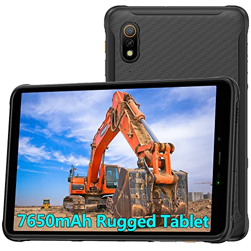 Ulefone Armor PAD Rugged Tablet Android 12, 8 Inch Waterproof-Tablet, Octa Core 4GB+64GB 256GB Expandable,7650mAh Battery Industrial Tablet PC, 13MP+5MP, IP68&IP69K Tablets, 2.4G/5G WiFi,OTG,GPS
