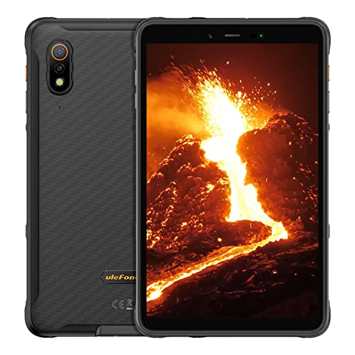 Ulefone Armor Pad Rugged Tablet(WiFi+Cellular), 7650mAh, 8 Inch IP69K Waterproof Tablet, Octa Core 4GB + 64GB Android 12, Dual Speakers Dual 4G, uSmart Expansion Connector, 13MP + 5MP, BT5.2/GPS/NFC