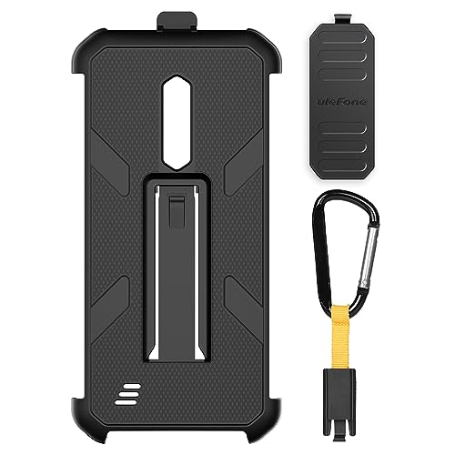 Ulefone Armor X12/Pro Multifunctional Protective Case Original TPU Black Case Armor X12/Pro with Back Clip Carabiner