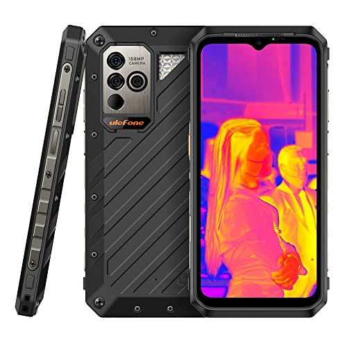 Ulefone Power Armor 18T 5G Unlocked Rugged SmartPhones, 17GB+256GB MTK Dimensity 900 Android 12 Cell Phone, 108MP Camera+Thermal Imaging Camera, 6.58"FHD+ 9600mAh Unlocked Smartphones Support 5G HiFi
