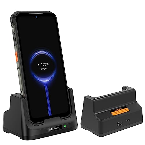 Ulefone Wireless Charger for Ulefone Armor 21/ Power Armor 16 Pro, Desk Charging Dock, Dual Output Charging, 2-in-1 Charger Stand