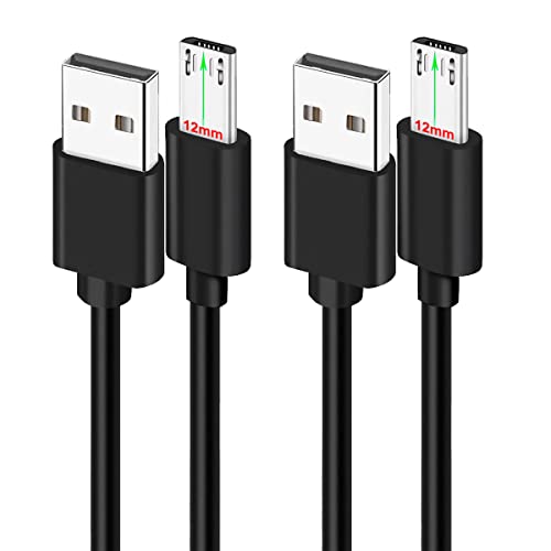 UNIDOPRO 2Pcs 3FT 12mm Long Tip Micro USB Cable Compatible with Blackview BV4000 BV4900 BV5500 Pro/Plus BV5800 BV6000 BV6000s /Oukitel WP12 WP8 Pro, WP6/Doogee/Ulefone Armor X7 Pro X6 X5 Rugged Phones
