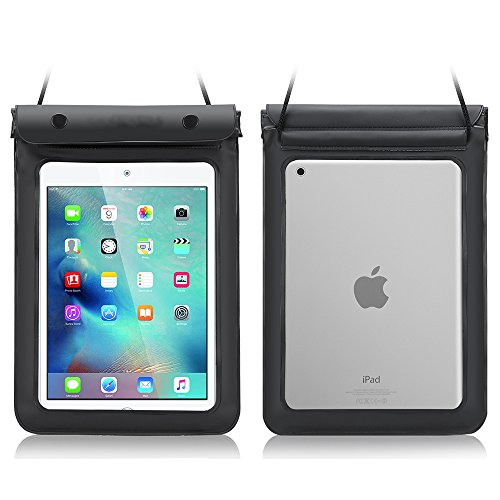 Universal 7-8 inch Waterproof Tablet Case Cover Dry Bag Pouch for iPad Mini 5/4/3/2 / Nexus 7 /Samsung Galaxy Tab A 8"/7"/Tab S2 /ASUS ZenPad 8/ Alcatel 3T 8/ Huawei MediaPad M5 8.4