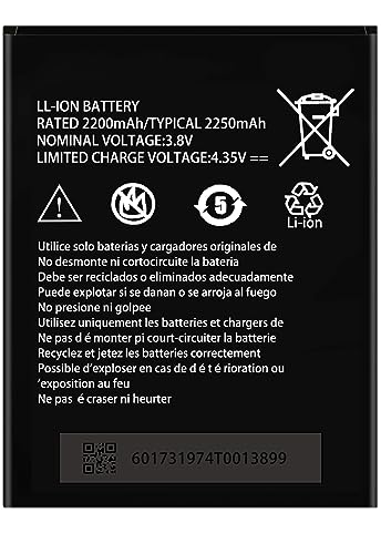 [Upgraded] Xeceor Battery for Li3822T43p4h736040, 2550mAh Replacement Battery for ZTE Blade T2 lite ZTE Tempo X/Tempo Go N9137