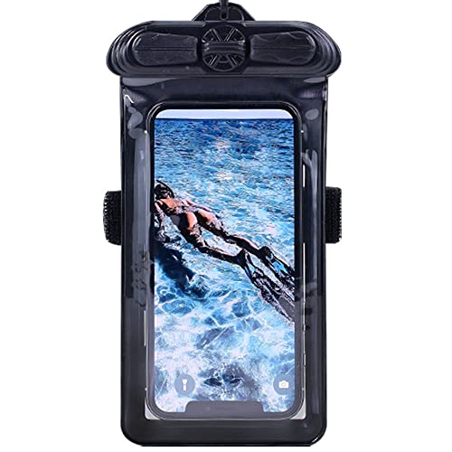 Vaxson Phone Case Black, Compatible with Oppo A97 5G Waterproof Pouch Dry Bag [ Not Screen Protector Film ]