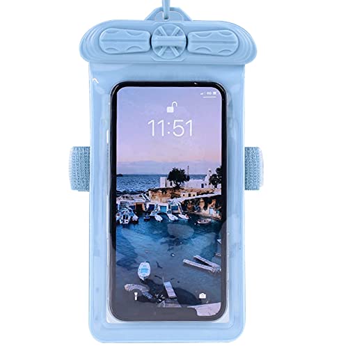 Vaxson Phone Case, Compatible with vivo Y100 Waterproof Pouch Dry Bag [ Not Screen Protector Film ] Blue