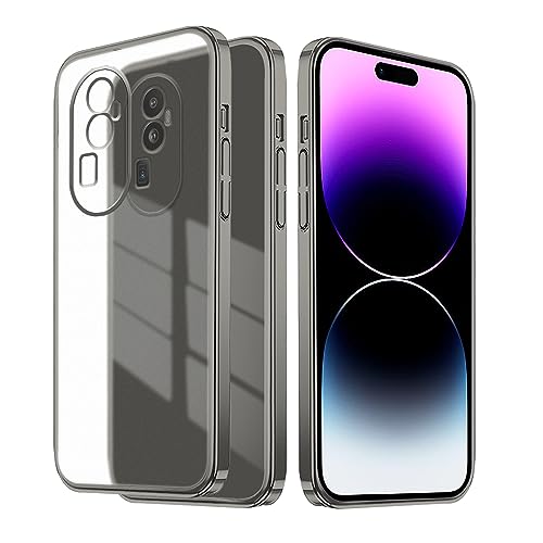 Wousunly Compatible with Oppo Reno 10 Pro Plus Case Silicone Clear, Plating Oppo Reno 10 Pro Plus Phone Case Shockproof Protective Luxury Slim Cover (Brown)