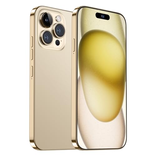 WV LeisureMaster A15 Pro Max Cell Phone,8GB+512GB Ultra Memory Unlocked Phone,Android 13.0 Smartphone,6800 mAh Battey,6.82-inch HD Screen,Dual SIM, Dual Standby,108MP Camera, 5G Phone.(Gold)