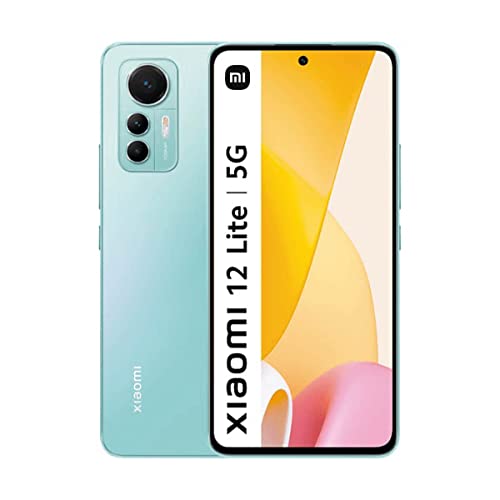 Xiaomi 12 Lite 5G + 4G LTE (128GB + 6GB) Global Version Unlocked 6.55" 108MP Triple Camera (Not for Verizon Boost At&T Cricket Straight) + (w/Fast Car Charger Bundle) (Lite Green)