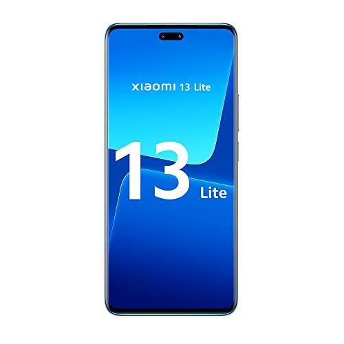Xiaomi 13 Lite 5G + 4G LTE (128GB + 8GB) Global Unlocked 6.55" 50MP (Tmobile Mint USA Market and Global) + (Fast Car 51W Charger) (Lite Blue)