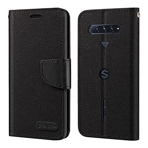 Xiaomi Black Shark 4 Case, Oxford Leather Wallet Case with Soft TPU Back Cover Magnet Flip Case for Xiaomi Black Shark 4 Pro