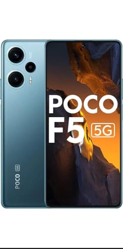 Xiaomi Poco F5 5G Dual 256GB 8GB RAM Factory Unlocked (GSM Only | No CDMA - not Compatible with Verizon/Sprint) Global - Blue