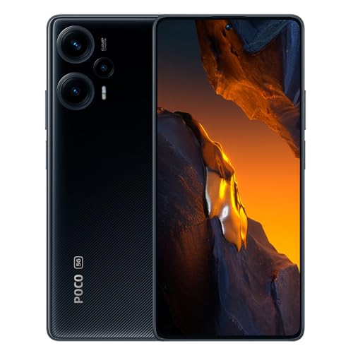 Xiaomi Poco F5 5G Dual 256GB ROM 8GB RAM Factory Unlocked (GSM Only | No CDMA - not Compatible with Verizon/Sprint) Mobile Cell Phone Global - Black