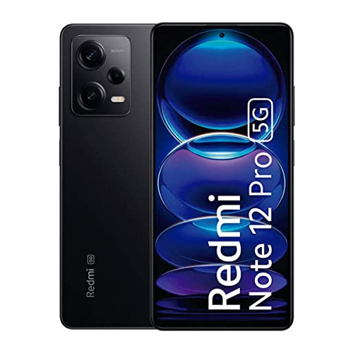 Xiaomi Redmi Note 12 Pro 5G + 4G (256GB + 8GB) Factory Unlocked 6.67" 50MP Triple Camera (Only Tmobile/Metro/Mint USA Market) + Extra (w/Fast Car Charger Bundle) (Midnight Black (Global))