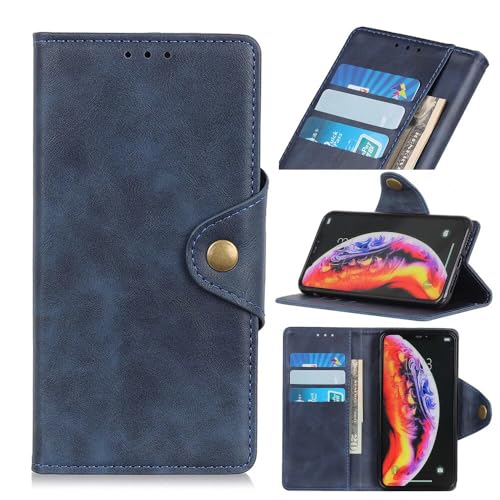 YBROY Case for vivo S18 Pro, Magnetic Flip Leather Premium Wallet Phone Case, with Card Slot and Folding Stand, Case Cover for vivo S18 Pro.(Blue)