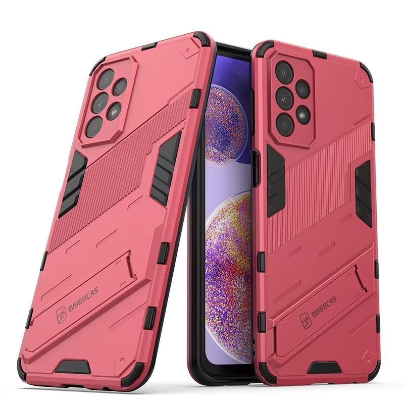 YBROY Case for vivo S18 Pro, Soft TPU + Hard PC, Full Body Rugged Shockproof Case, Stand Function, Anti-Scratch Cover for vivo S18 Pro.(Pink)