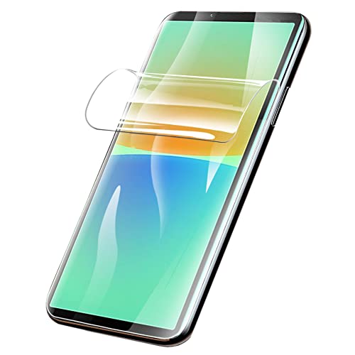 YiiLoxo Hydrogel Film Screen Protector Compatible with Sony Xperia 10 IV 6.0 Inch. 3D Nano-Tech Hydrogel Protective Film [Not Glass][High Sensitivity][HD Clear][Fingerprint Support]