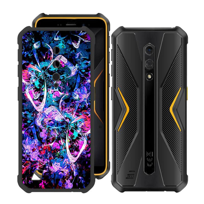 YQINHHME Case for Ulefone Armor X12 Pro (5.45"), Black Soft TPU Bumper Phone Case, Slim Shockproof Silicone Military Grade Drop Protective Shell for Ulefone Armor X12 Pro - Lively