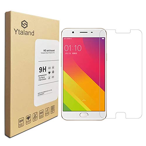 Ytaland [2 Pack] For OPPO A59 F1s Screen Protector 5.5 Inch, Tempered Glass Anti-fingerprints Thin 9H Screen Hardness Screen Protector For OPPO A59 F1s