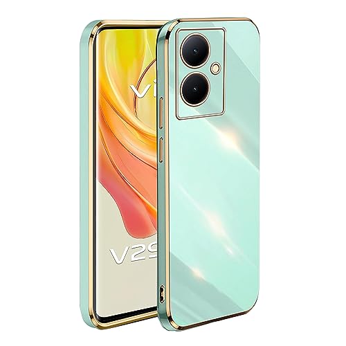 ZMONE for VIVO V29 Lite 5G Case Soft TPU Silicone Shockproof Anti Scratch Plated Color Luxury Slim Cover - Green
