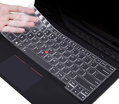 Keyboard Cover Skin Protector for 14" Lenovo ThinkPad X1 Carbon Gen 8/7/6/5 2020-2017,Lenovo ThinkPad X1 Yoga 2rd/3rd/4th/Thinpad T490 T490s T480 T480S[NOT for 2021 Lenovo ThinkPad X1 Carbon Gen 9]